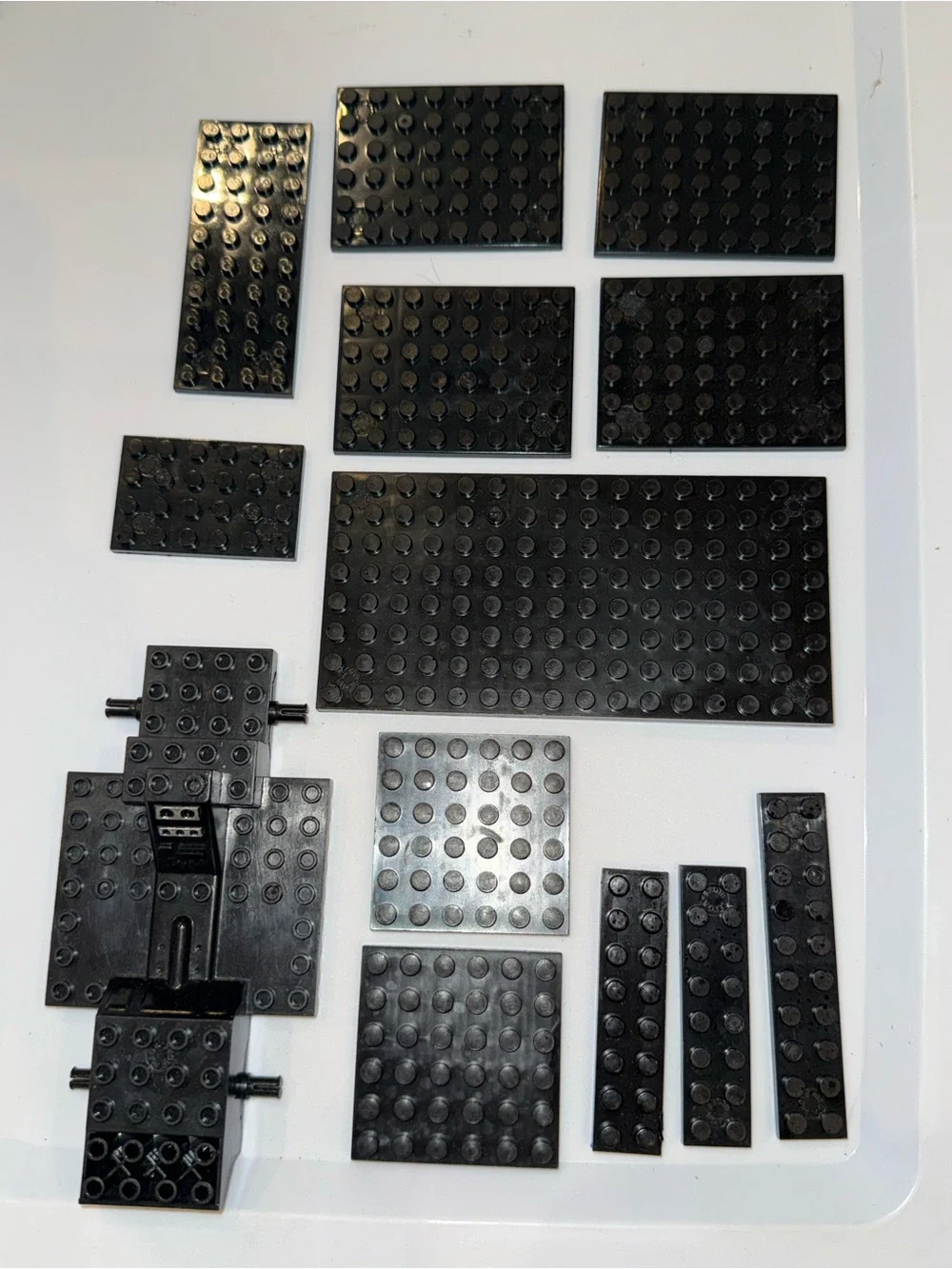 LEGO black vehicle parts pieces planks elements lot